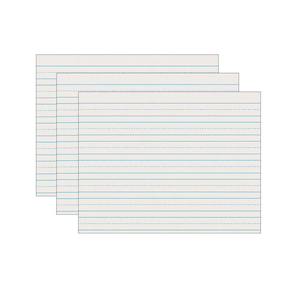 Newsprint Handwriting Paper, Skip-A-Line, Grade 2, 500 Sheets Per Pack, 3 Packs. Picture 2