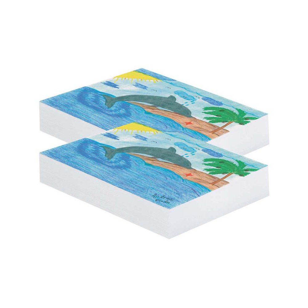 Plain White Newsprint 12" x 18", 500 Sheets Per Pack, 2 Packs. Picture 2