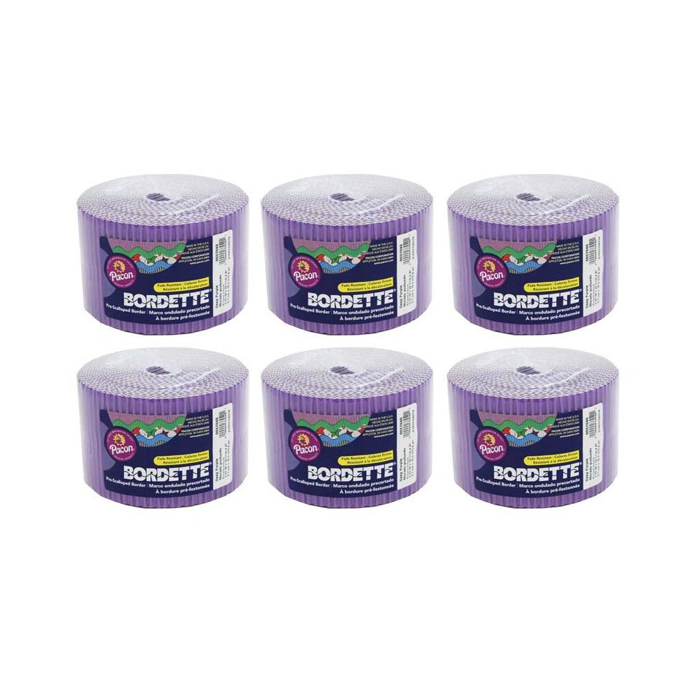 Decorative Border, Deep Purple, 2-1/4" x 50', 6 Rolls. Picture 2