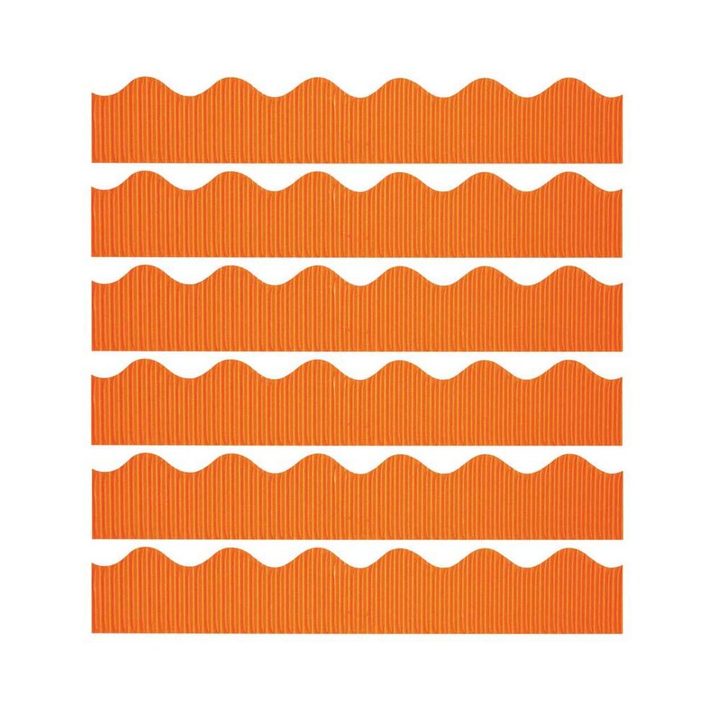 Decorative Border, Orange, 2-1/4" x 50', 6 Rolls. Picture 2