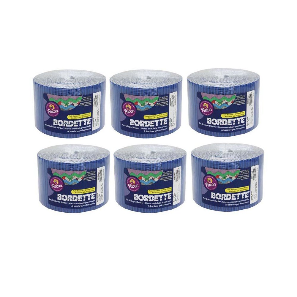 Decorative Border, Royal Blue, 2-1/4" x 50', 6 Rolls. Picture 2