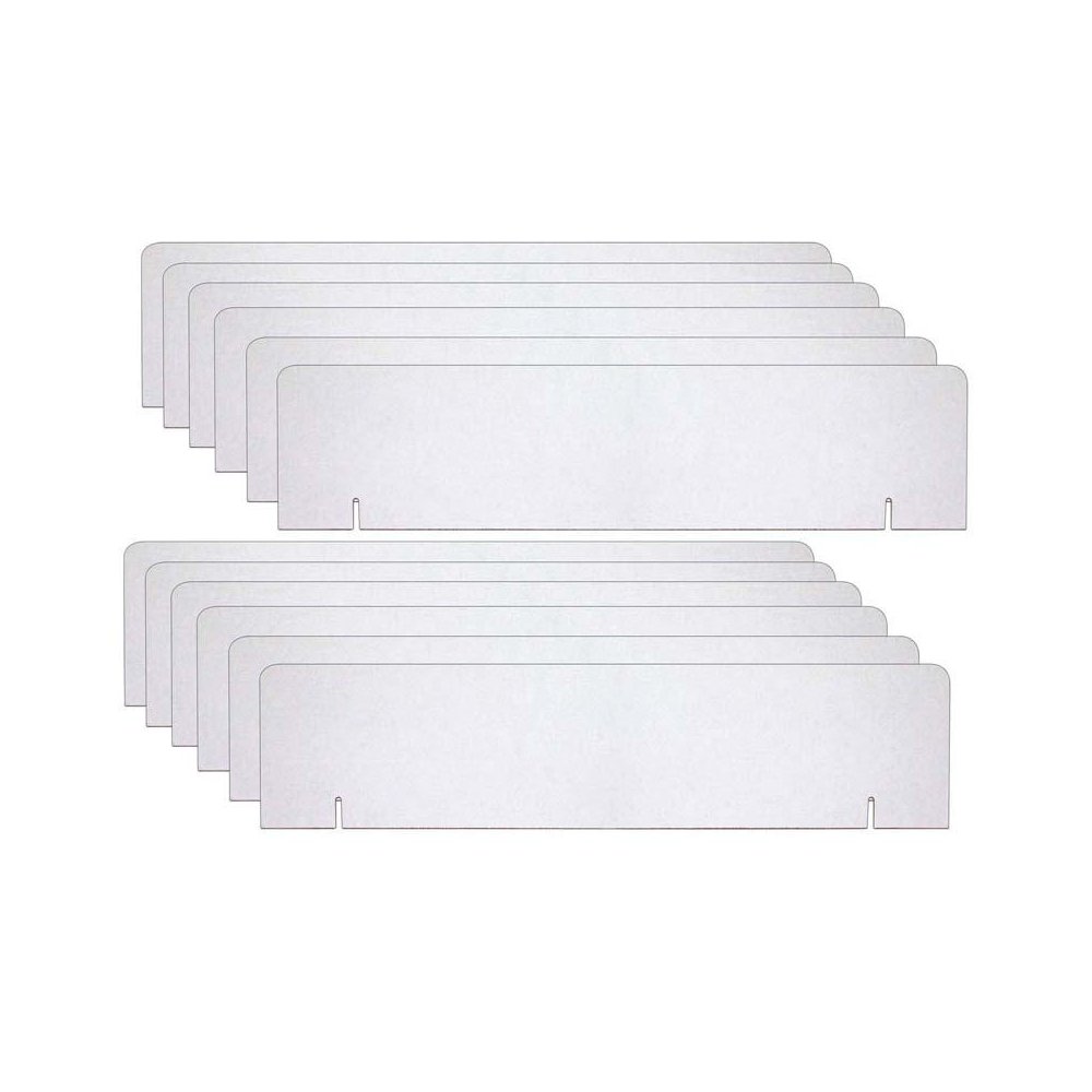 Presentation Board Headers, White, 36" x 9.5", Pack of 12 Boards. Picture 2
