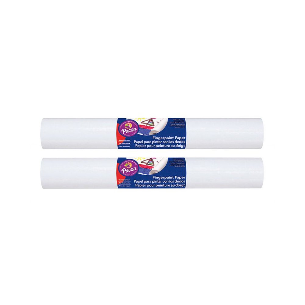 Fingerpaint Paper, White, 16" x 100', 2 Rolls. Picture 2