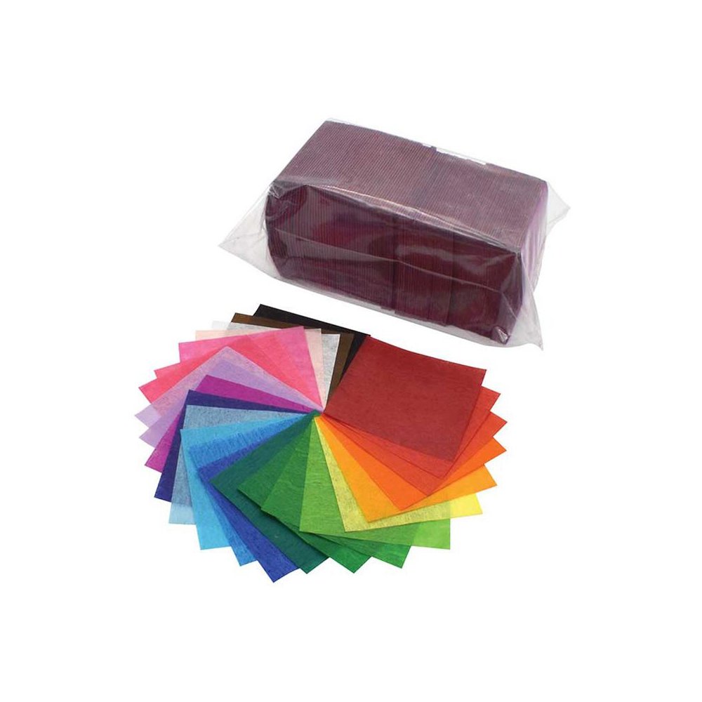 Deluxe Bleeding Art Tissue Squares, 25 1-1/2" x 1-1/2", 2500 Squares. Picture 2