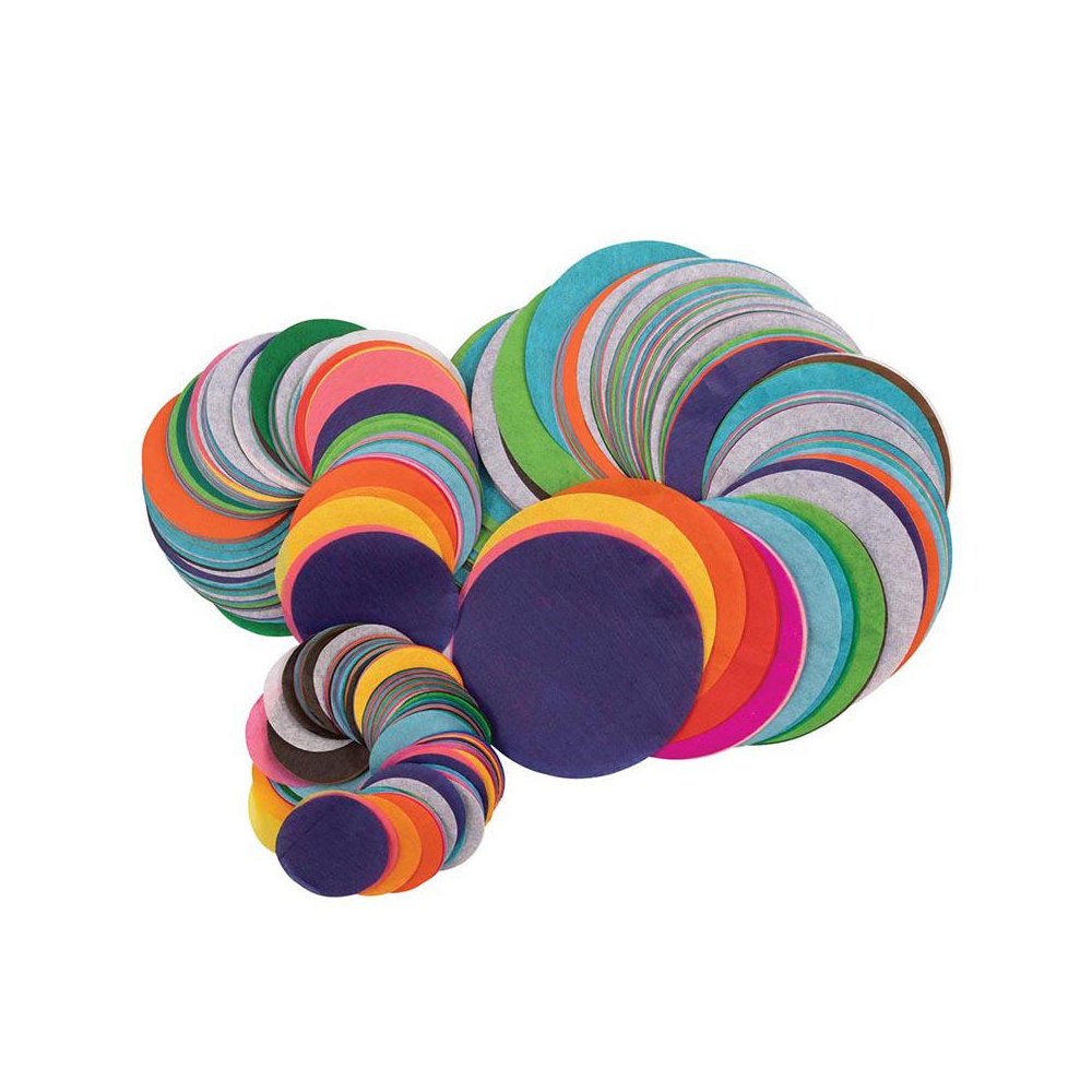 Bleeding Tissue Circles Assortment, 25 Assorted Sizes, 2,250 Circles. Picture 2