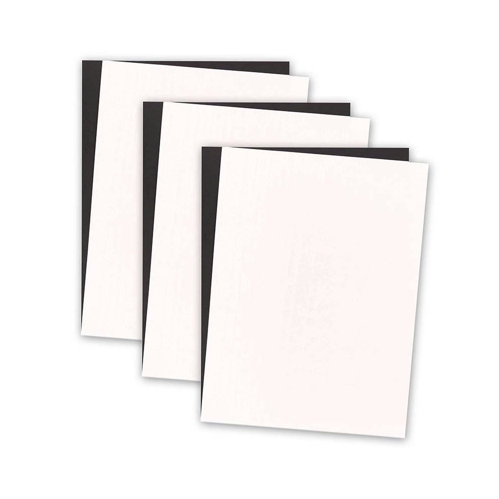 Premium Construction Paper, Black & White, 72 sheets Per Pack, 3 Packs. Picture 2
