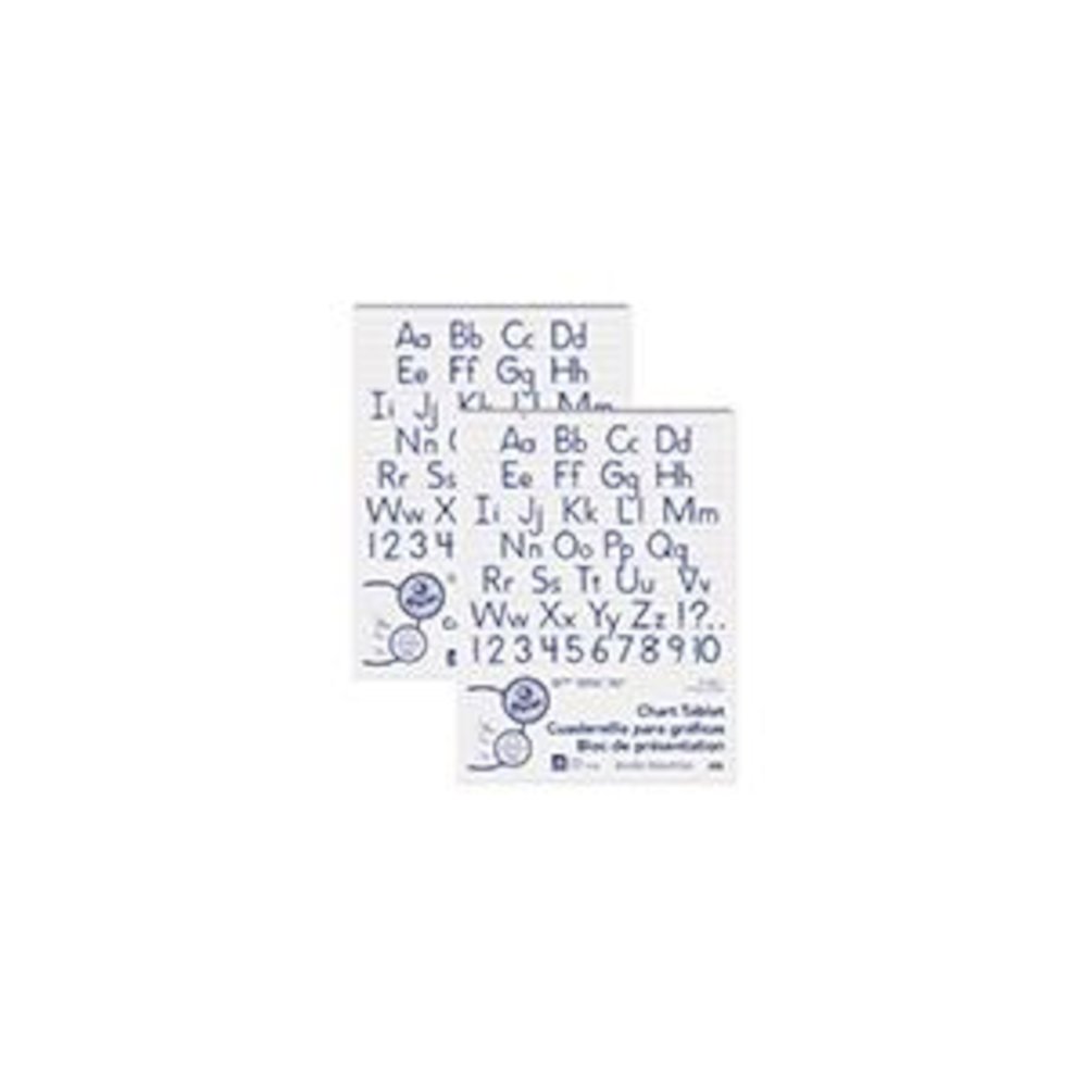 Chart Tablet, Manuscript Cover, 1-1/2" Ruled, 24" x 32", 25 Sheets, Pack of 2. Picture 2