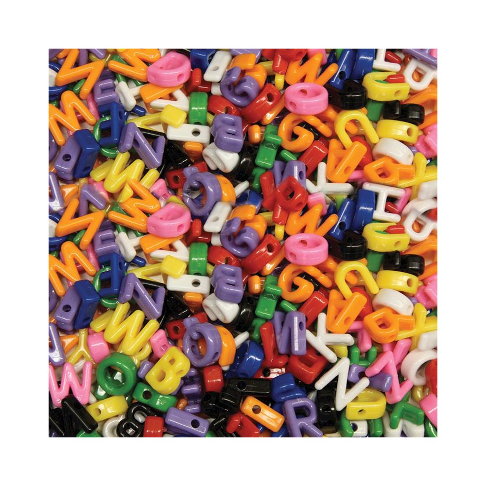 Shaped Beads, Upper Case Letters, Approx. 7/8", 288 Pieces. Picture 2