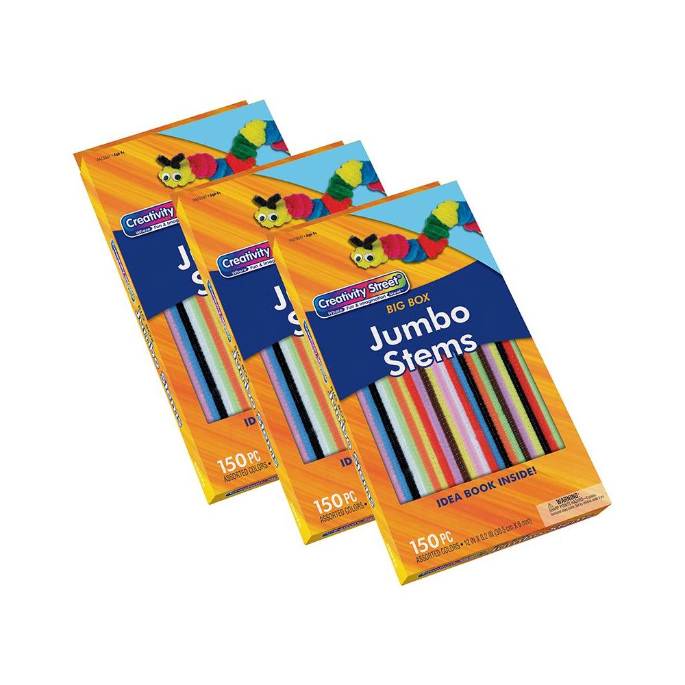 Stem Variety Pack, Big Box, 12" x 6 mm, 150 Pieces Per Pack, 3 Packs. Picture 2