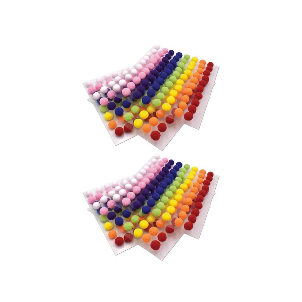 Peel & Stick Poms, 240 Per Pack, 2 Packs. Picture 2