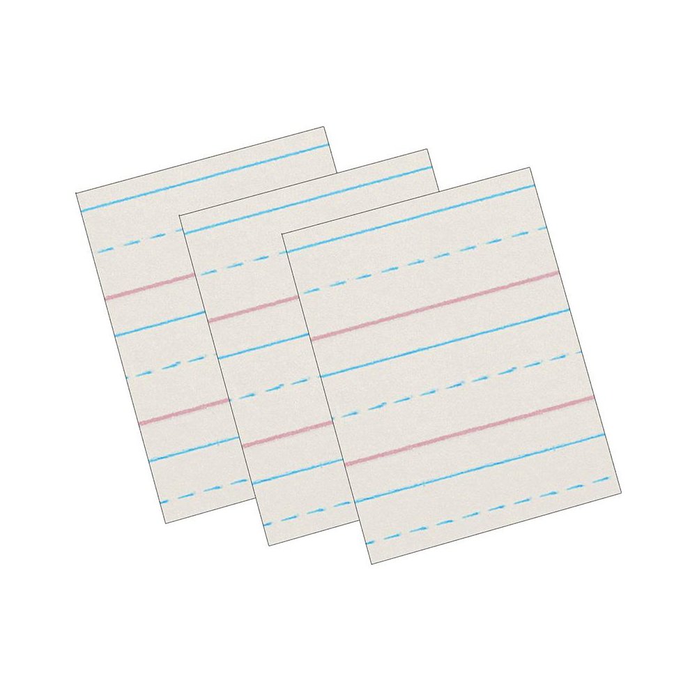 Newsprint Handwriting Paper, Dotted Midline Grade 2, 500 Sheets Per Pack 3 Packs. Picture 2