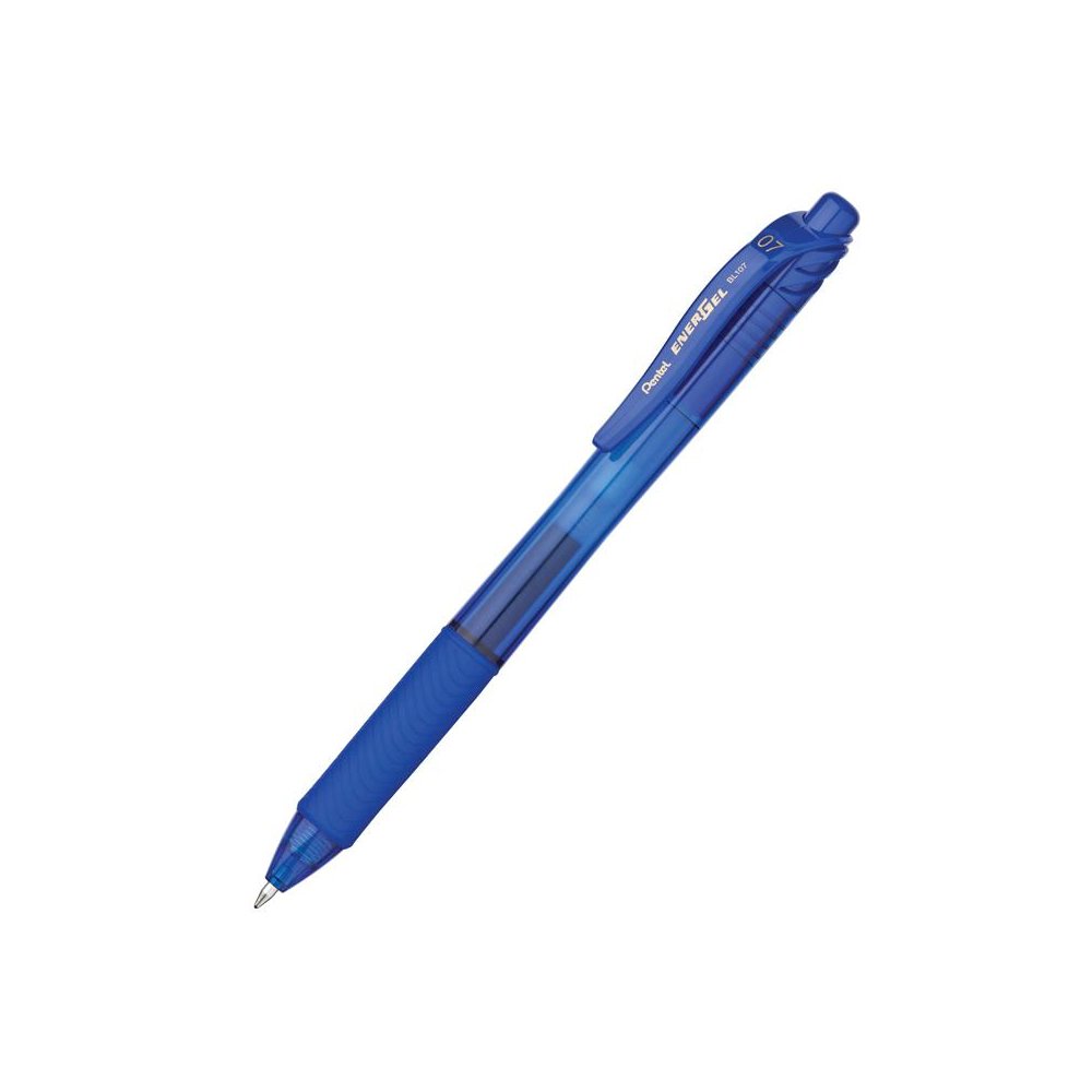 EnerGel-X Retractable Liquid Gel Pen, Blue, 0.7mm, Pack of 12. Picture 2