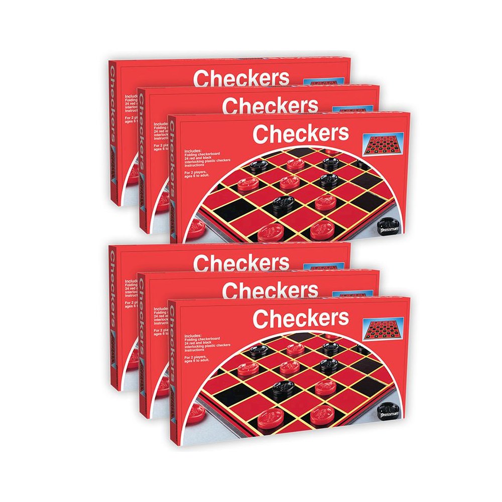 Checkers Game, Pack of 6. Picture 2
