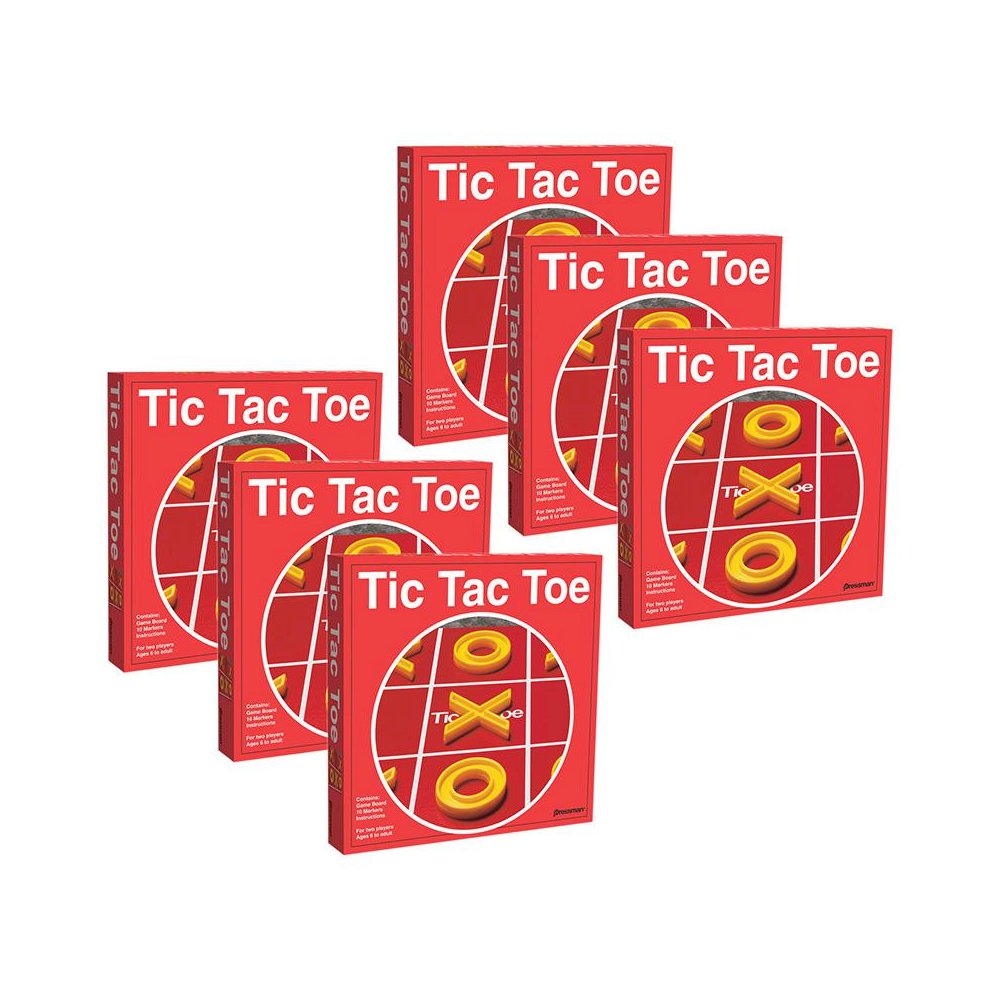 Tic Tac Toe Board Game, Pack of 6. Picture 2