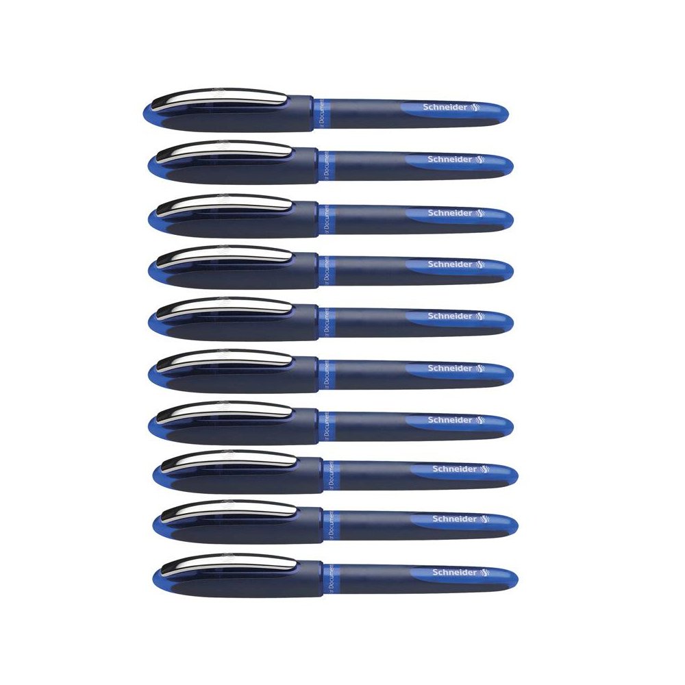 One Business Rollerball Pens, 0.6mm, Blue, Pack of 10. Picture 2