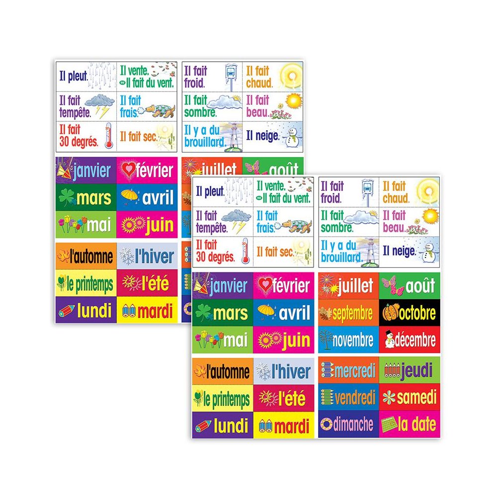 French Multi-Purpose Card Set, 36 Per Set, 2 Sets. Picture 2