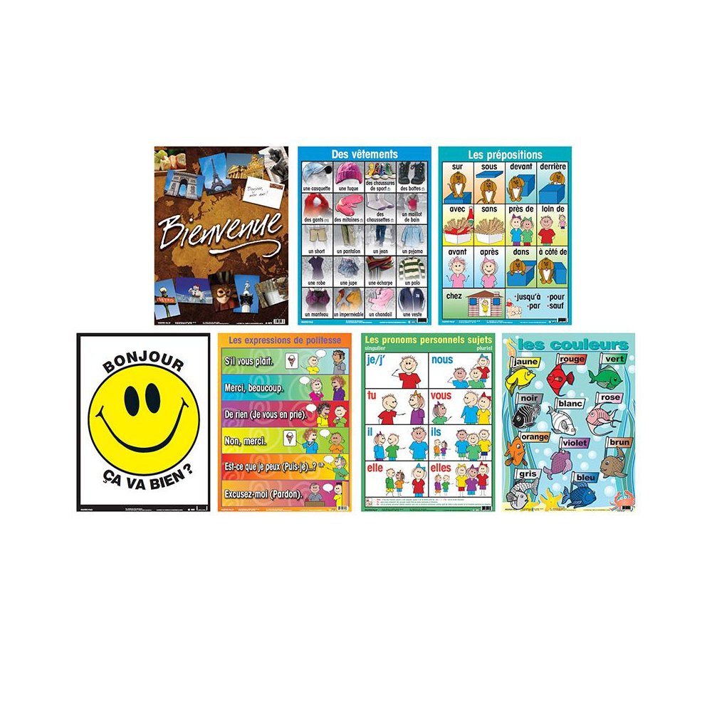 French Essential Classroom Posters Set II. Picture 2