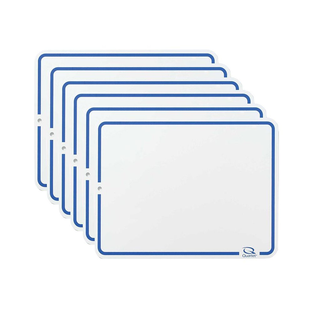 Education Lap Board, 9" x 12", Dry-Erase Surface, Marker Included, Pack of 6. Picture 2