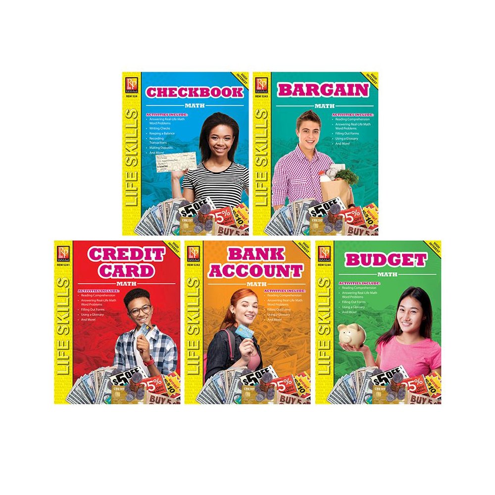 Life Skills Math Series, Set of 5. Picture 2