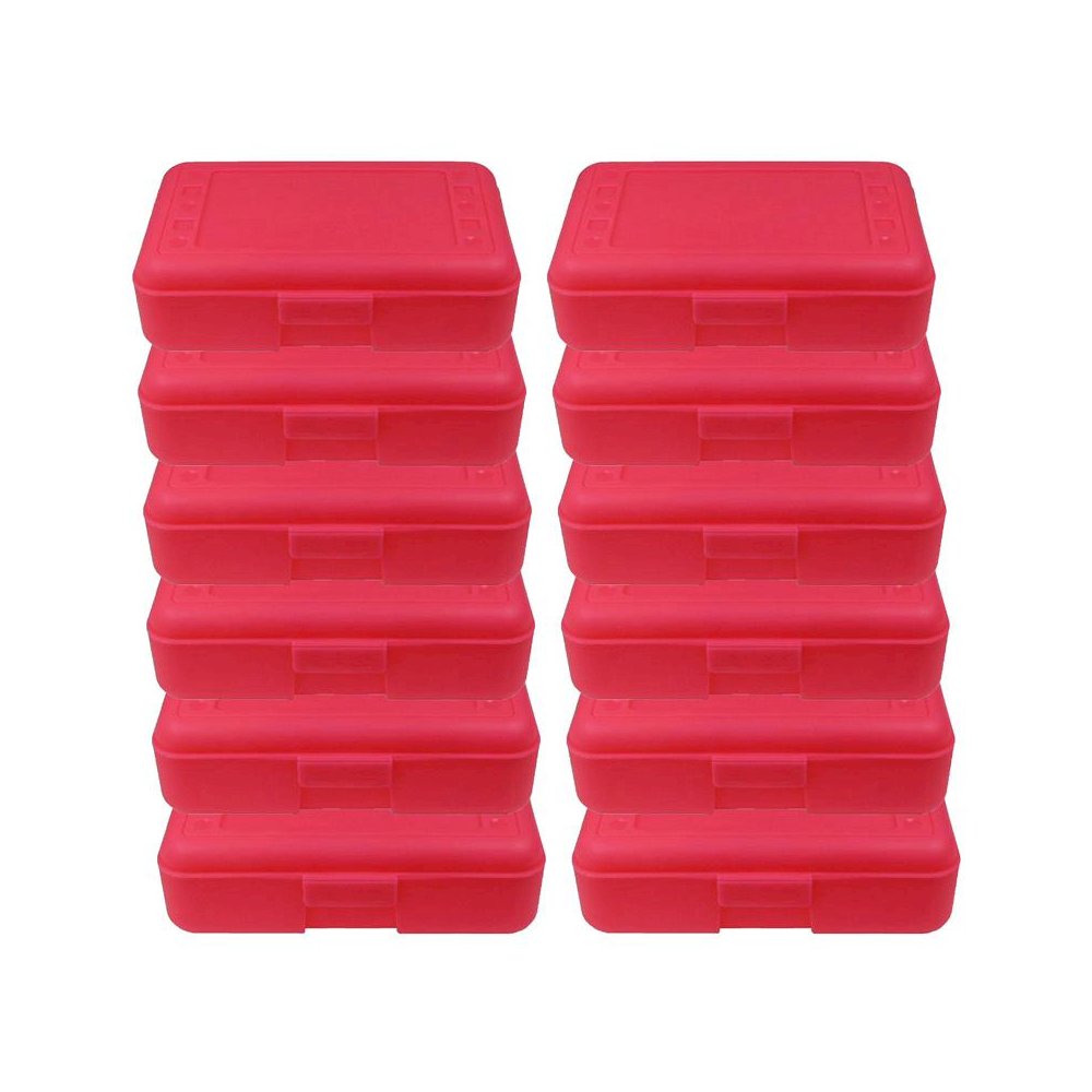 Pencil Box, Hot Pink, Pack of 12. Picture 2
