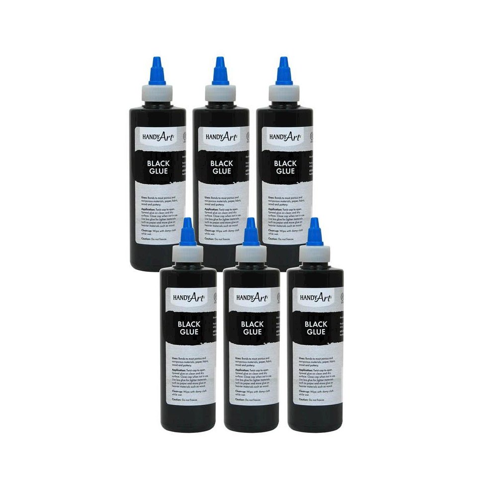 Black Glue, 8 oz., Pack of 6. Picture 2
