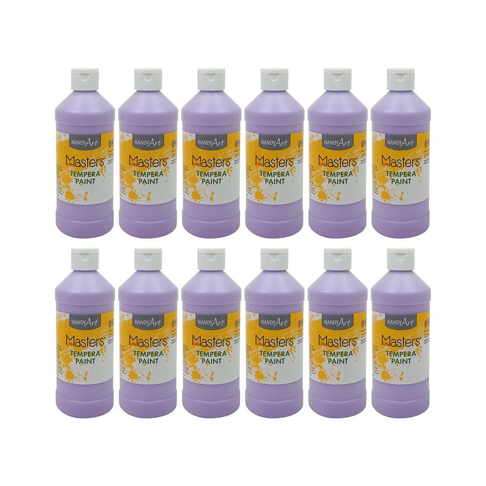 Little Masters Tempera Paint 16 oz., Light Purple, Pack of 12. Picture 2