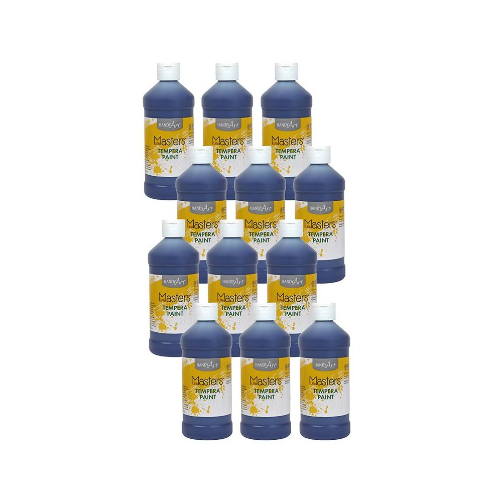 Little Masters Tempera Paint, Violet, 16 oz., Pack of 12. Picture 2