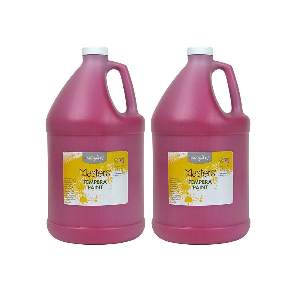 Little Masters Tempera Paint, Magenta, Gallon, Pack of 2. Picture 2