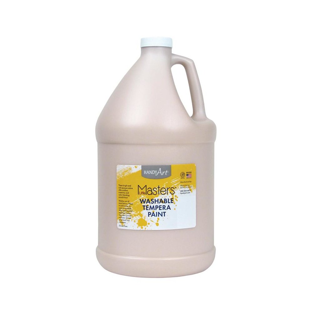 Little Masters Washable Tempera Paint, Peach, Gallon. Picture 2