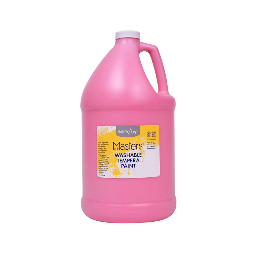 Little Masters Washable Tempera Paint, Pink, Gallon. Picture 2