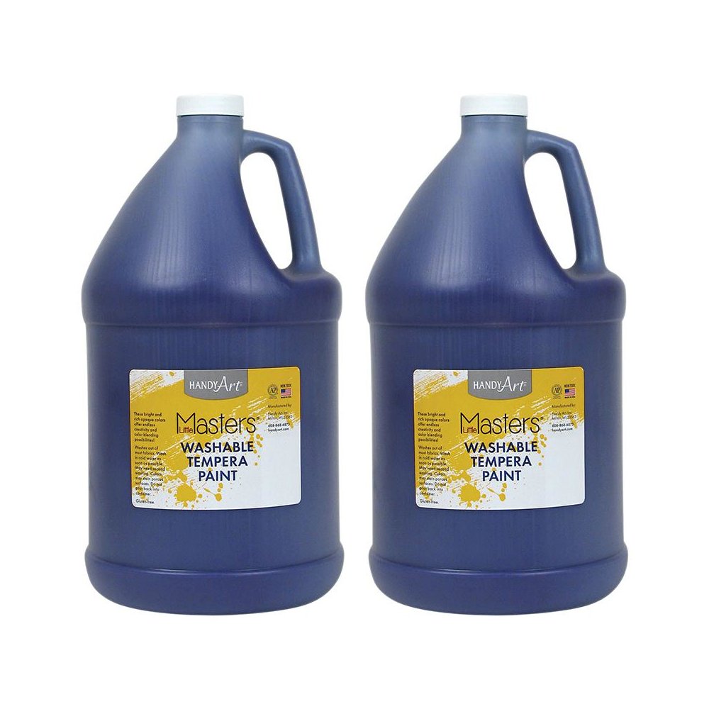 Little Masters Washable Tempera Paint, Violet, Gallon, Pack of 2. Picture 2