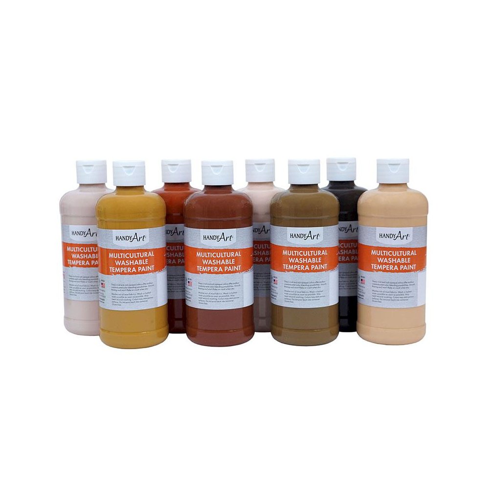 Washable Tempera 8-Pint Multicultural Set. Picture 2