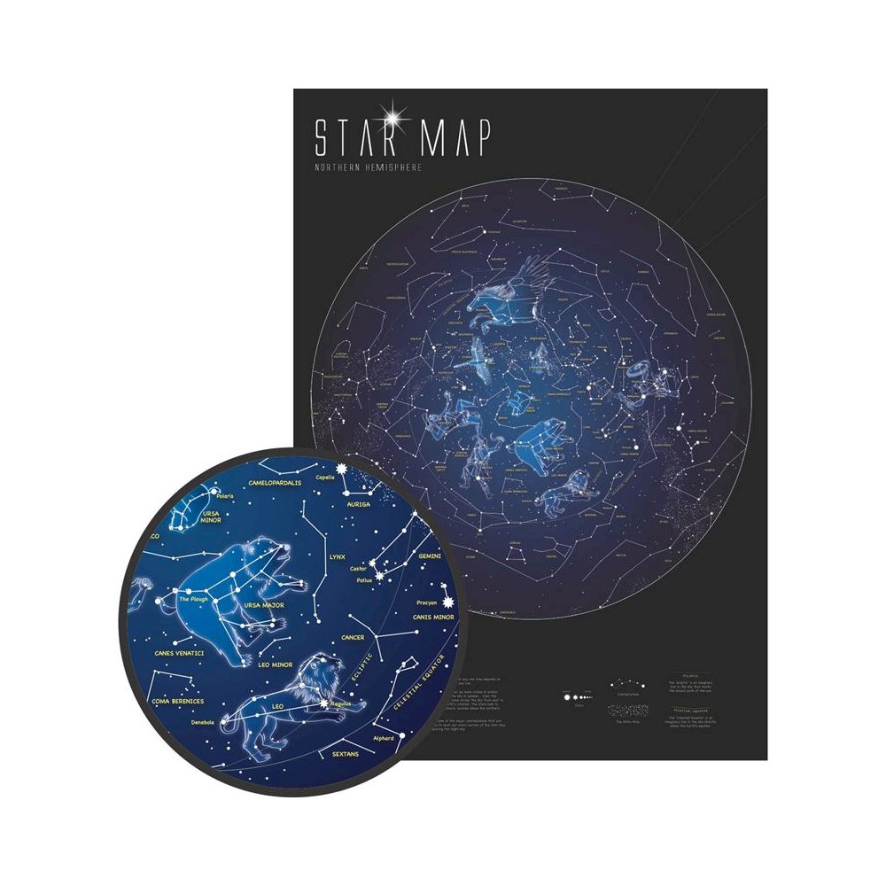 Glow in the Dark Star Map, 33" x 23". Picture 2