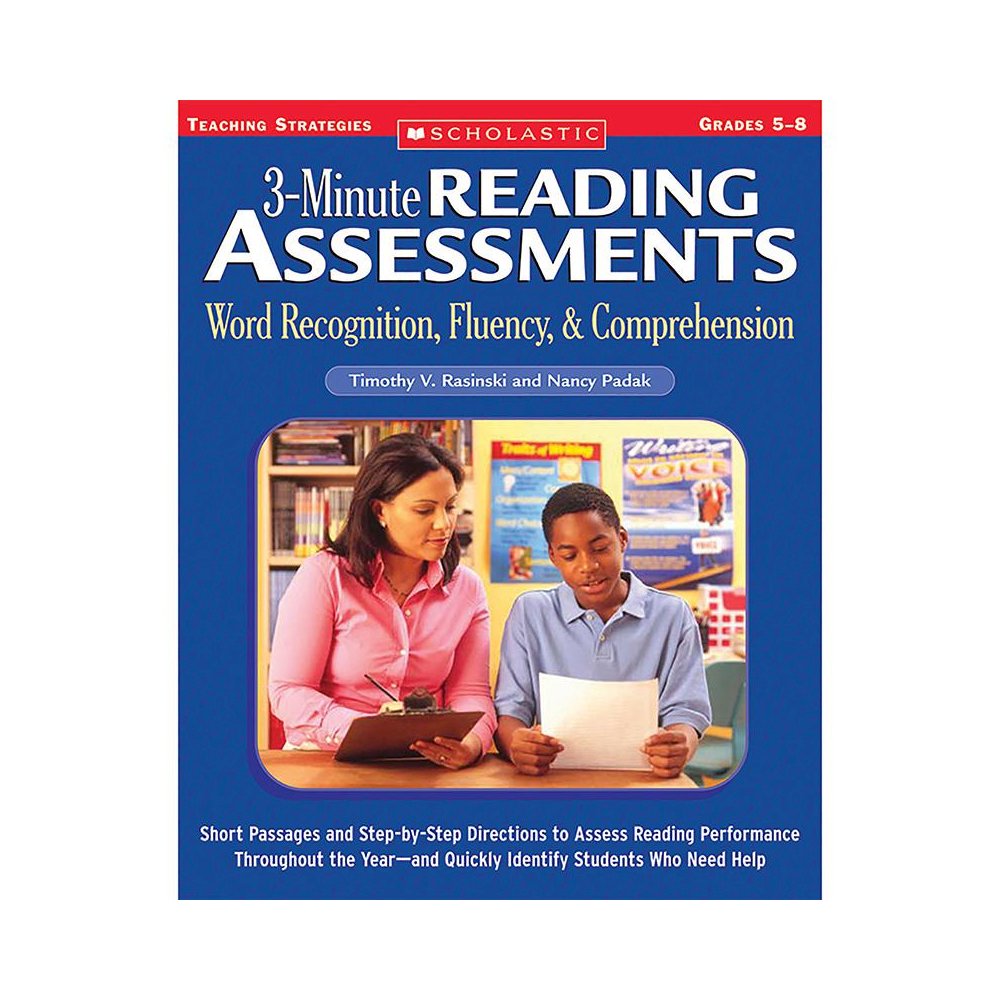 3-Minute Reading Assessments Word Recognition, Fluency, Comprehension Grades 5-8. Picture 2