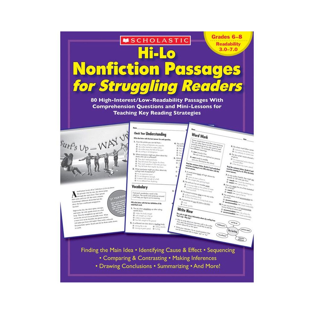 Hi-Lo Nonfiction Passages for Struggling Readers, Grades 6-8. Picture 2