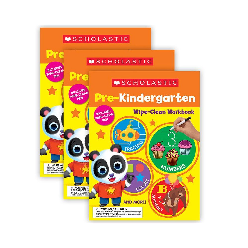 Pre-K Wipe Clean Workbook, Pack of 3. Picture 2