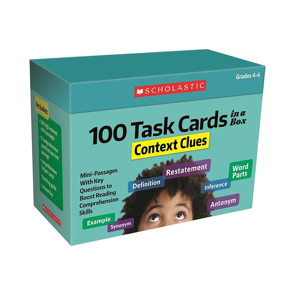 100 Task Cards in a Box: Context Clues. Picture 2