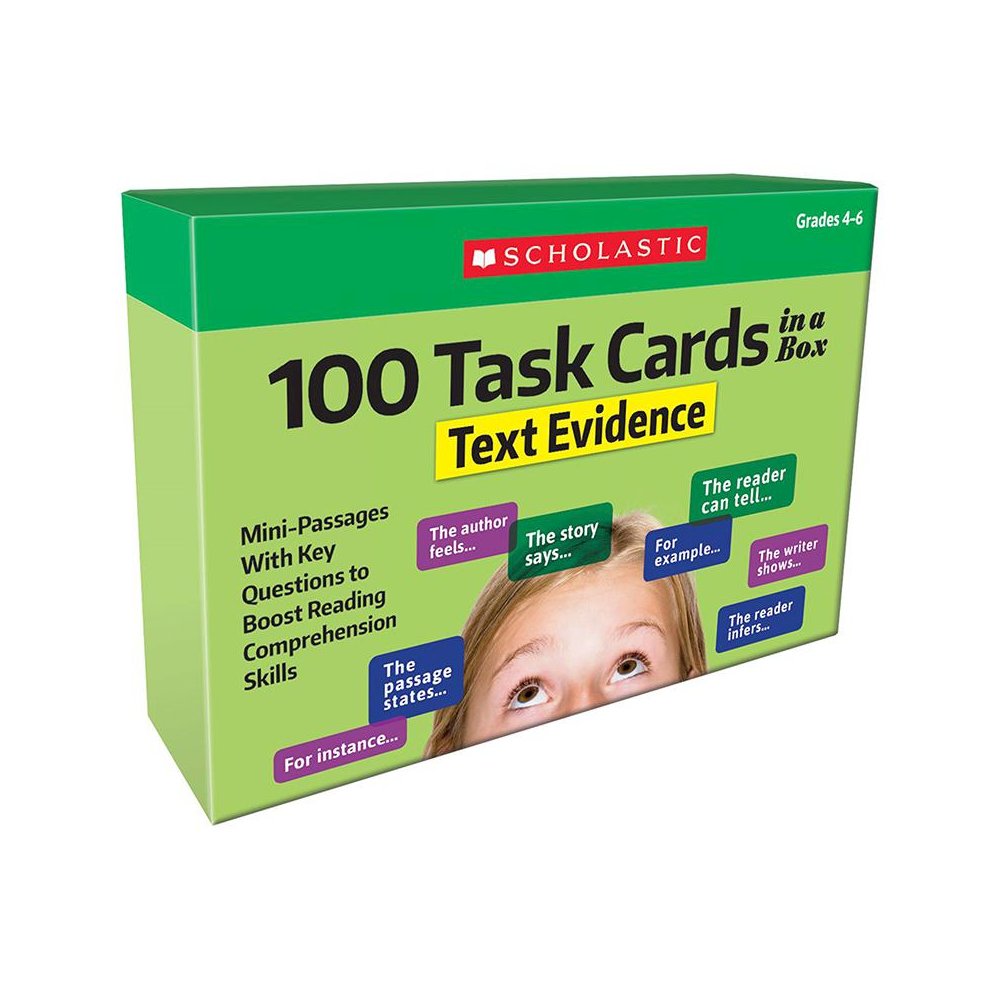 100 Task Cards in a Box: Text Evidence. Picture 2