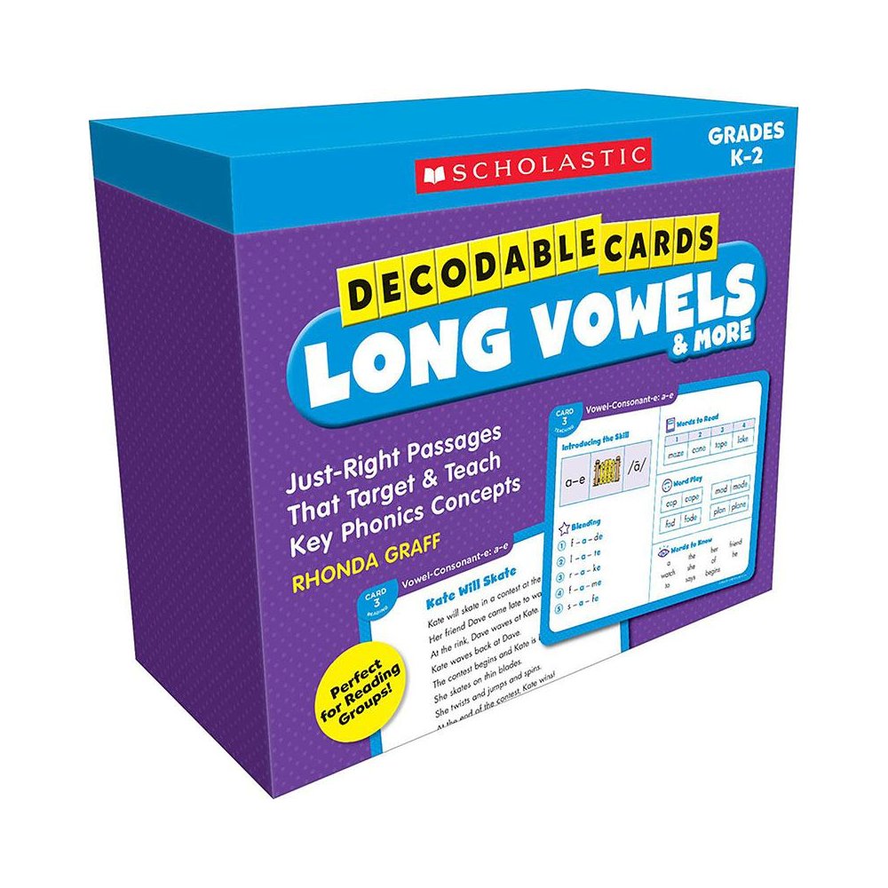 Decodable Cards: Long Vowels & More. Picture 2