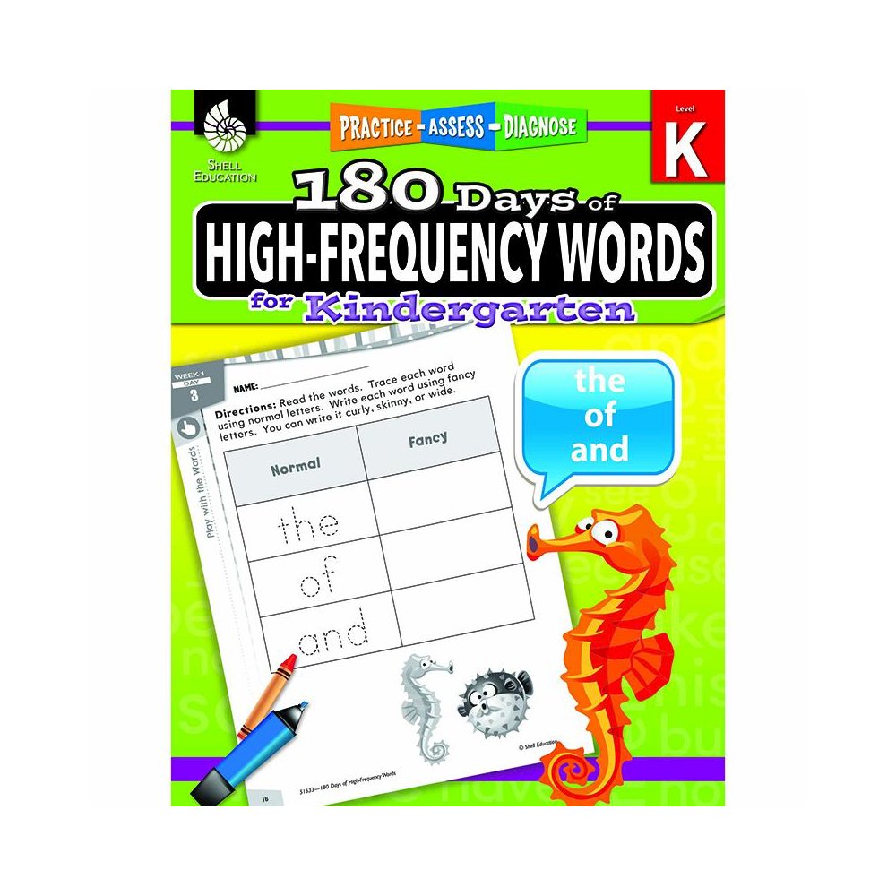 180 Days of High-Frequency Words for Kindergarten. Picture 2