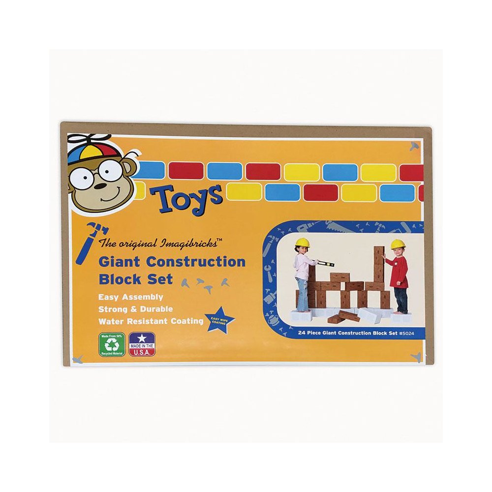 ImagiBRICKS Giant Construction Building Block Set, 24 Pieces. Picture 2