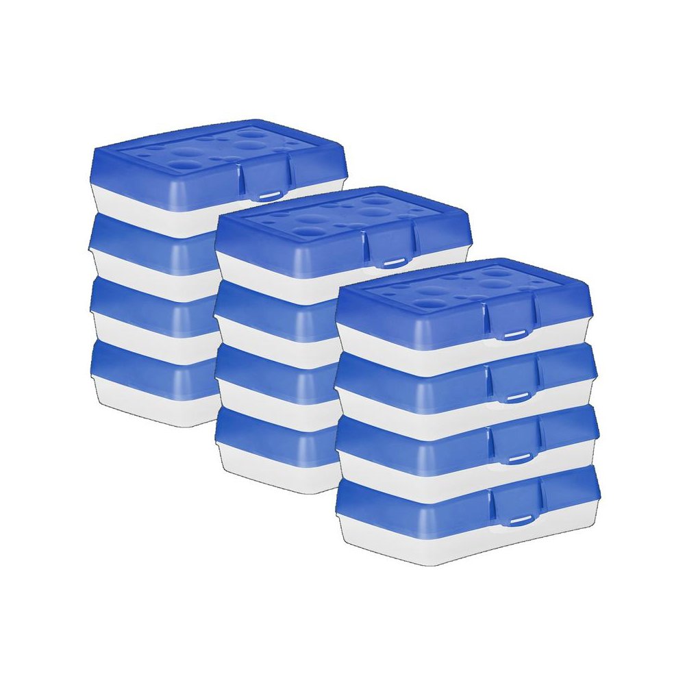 Pencil Case, Blue, Pack of 12. Picture 2