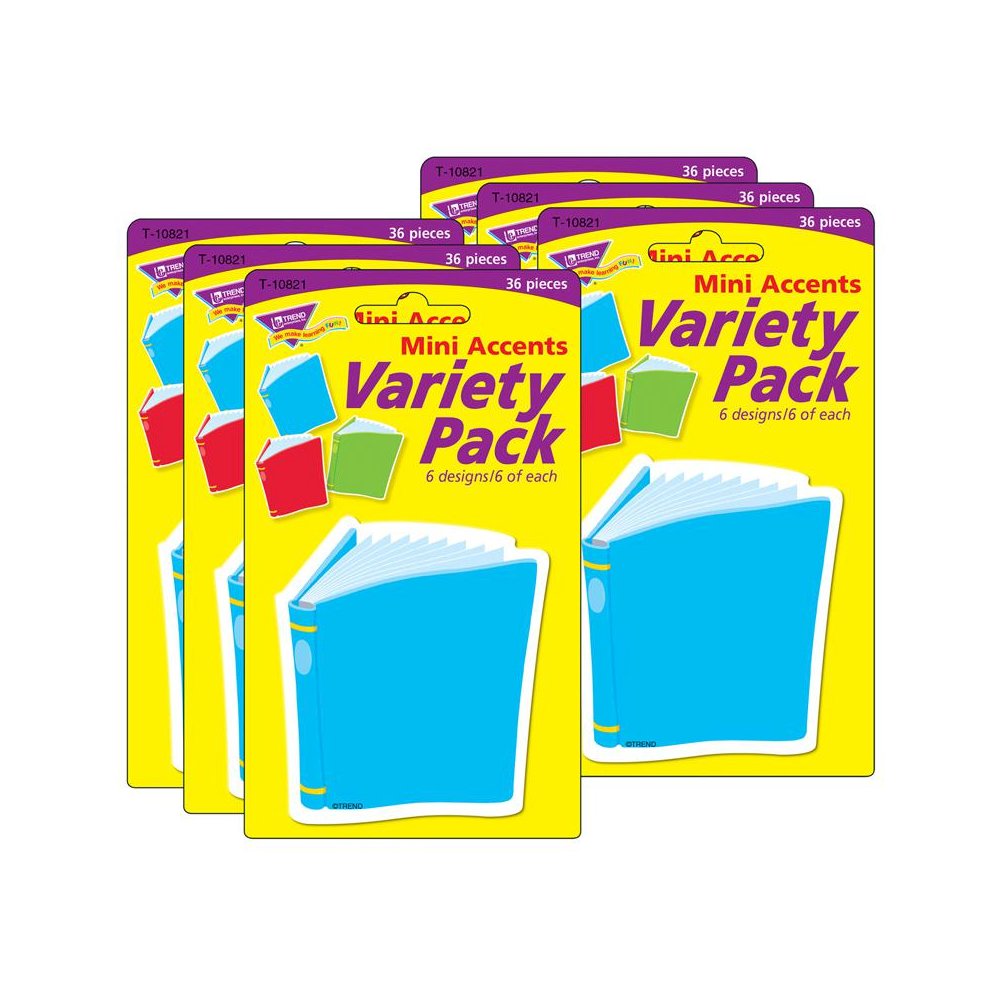 Bright Books Mini Accents Variety Pack, 36 Per Pack, 6 Packs. Picture 2