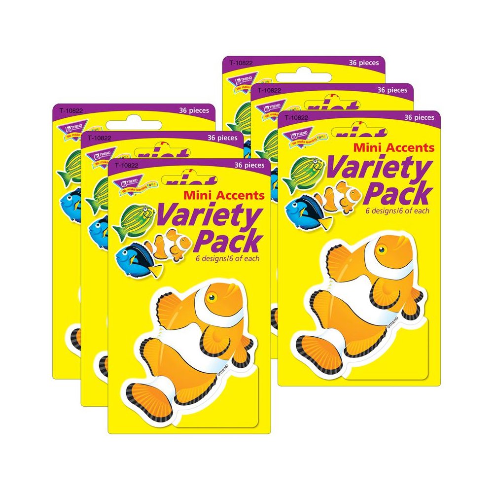 Fish Mini Accents Variety Pack, 36 Per Pack, 6 Packs. Picture 2