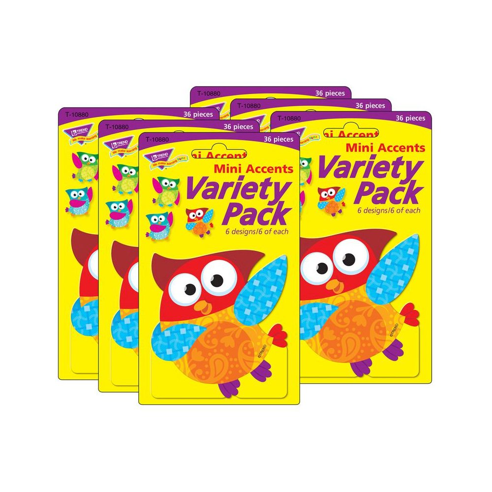 Owl-Stars! Mini Accents Variety Pack, 36 Per Pack, 6 Packs. Picture 2