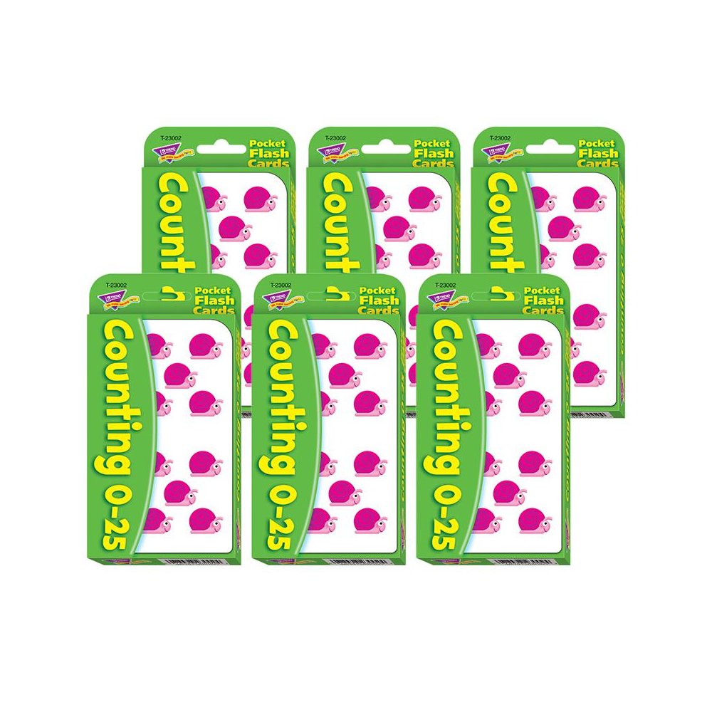 Counting 0-25 Pocket Flash Cards, 6 Packs. Picture 2
