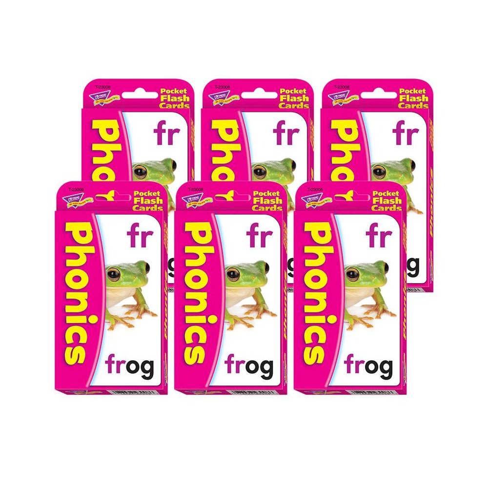 Phonics Pocket Flash Cards, 6 Packs. Picture 2