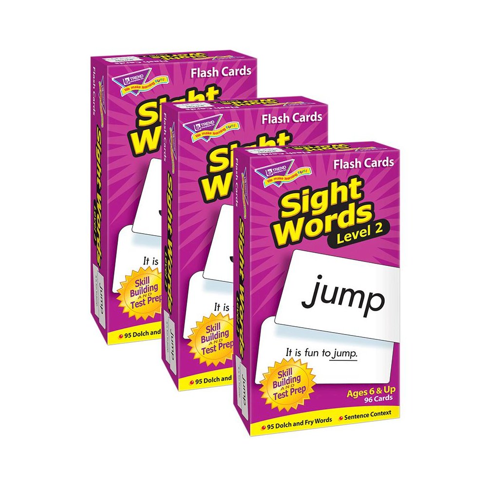Sight Words – Level 2 Skill Drill Flash Cards, 3 Packs. Picture 2