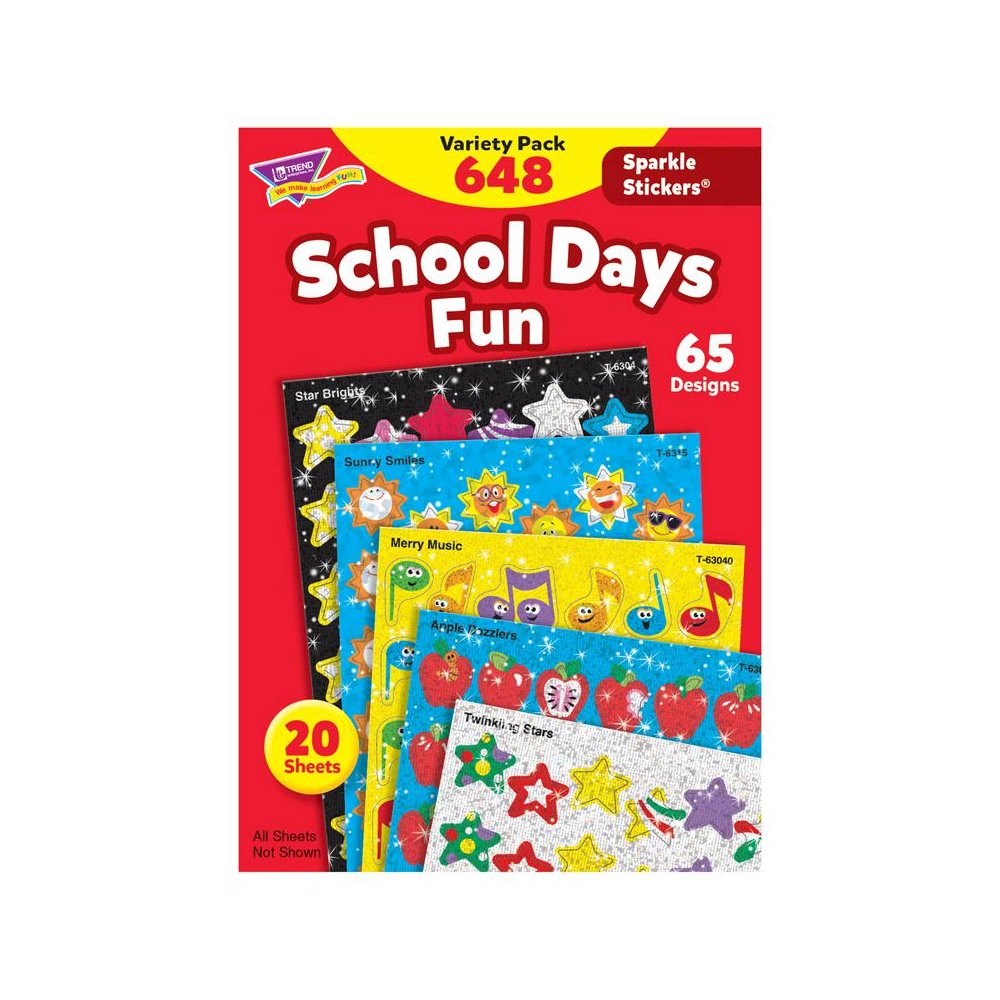 School Days Sparkle Stickers Variety Pack, 648 ct. Picture 2
