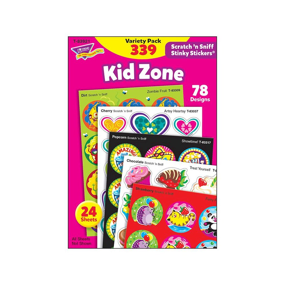 Kid Zone Stinky Stickers Variety Pack, 339 Count. Picture 2